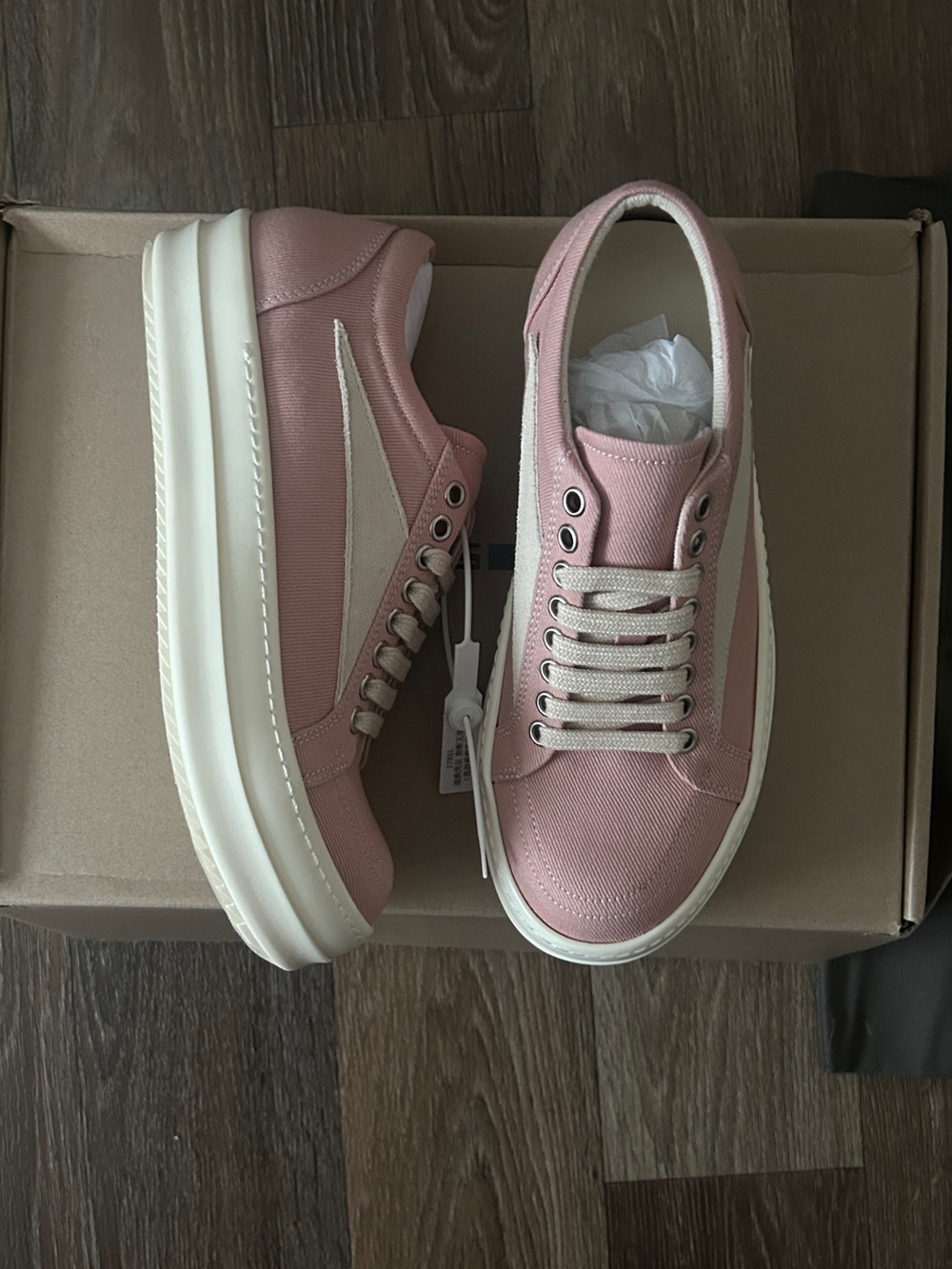 rick owen pink vans female size 6 39 eur or 5.5 - Picture 5 of 8